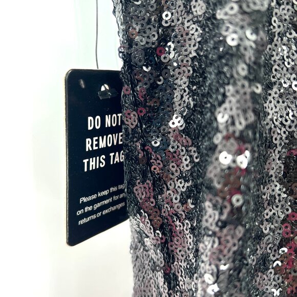 NEW Express extreme HIGH rise waist short shorts sequins black NYE party fun 12 - Picture 4 of 11